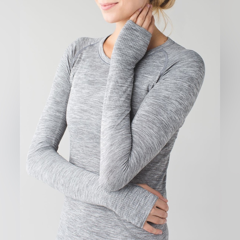 Lululemon Swiftly Tech Long Sleeve Crew Running Thumb Holes Activewear Workout